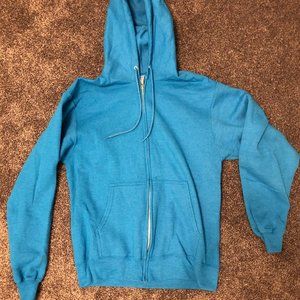 Blue custom made seahorse hoodie